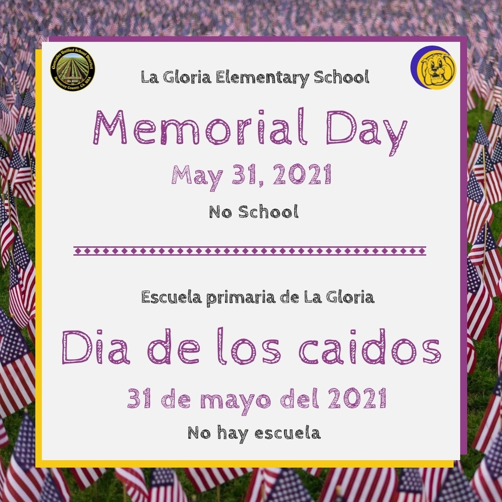 Memorial Day - No School