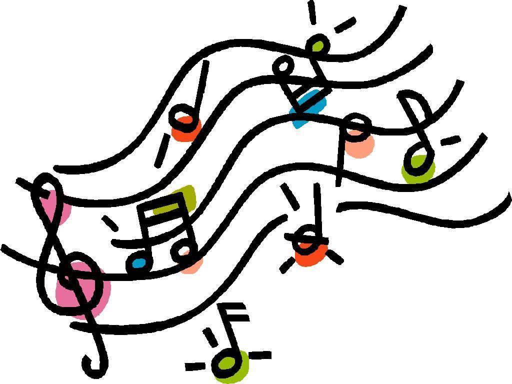 treble clef and musical notes